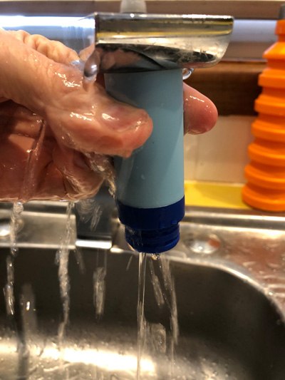 Filter flushing
